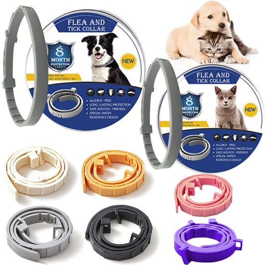 Summer Cross-border Pet Supplies - Adjustable Insect Repellent Collar for Cats and Dogs, Anti-Flea and Mosquito Repellent