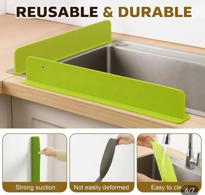 Silicone Sink Splash Guard With Suction